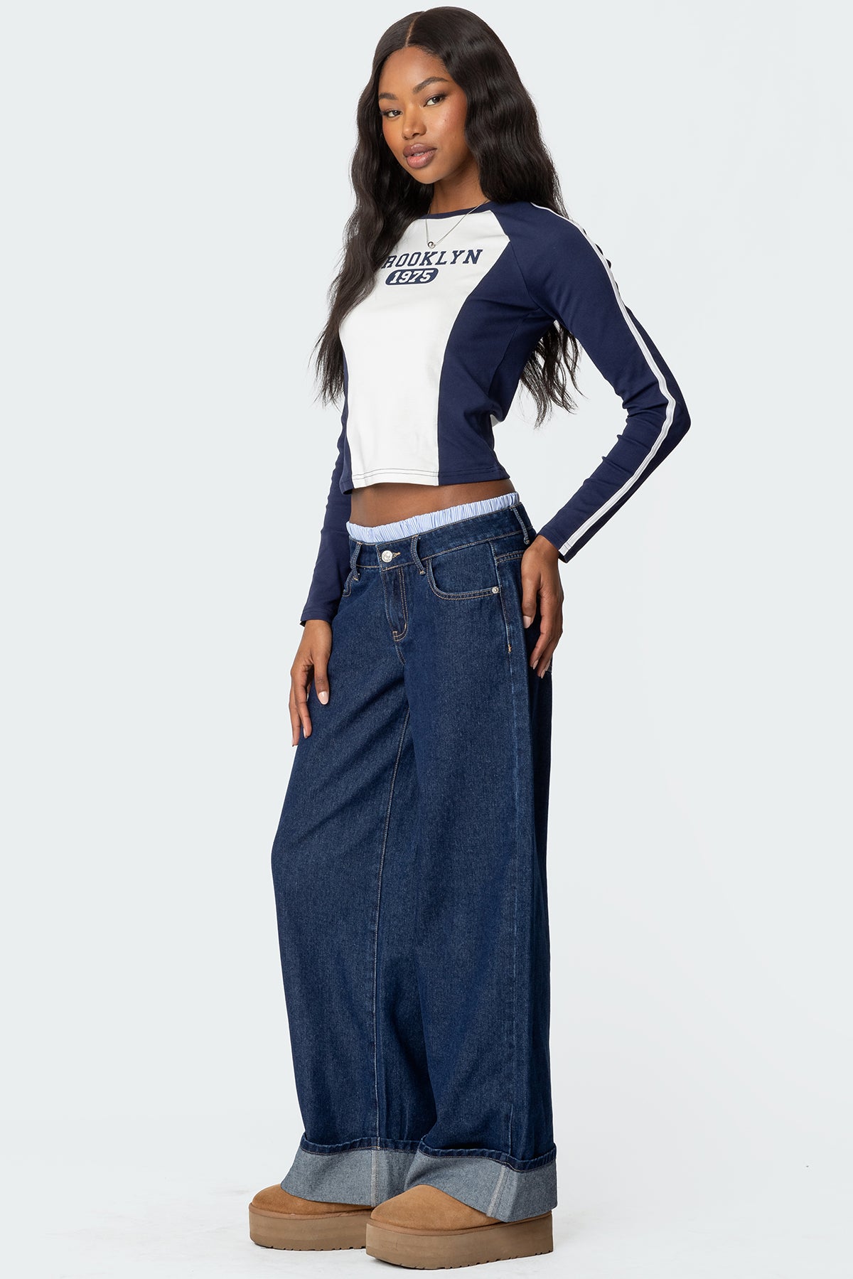 Brooklyn Raglan Long Sleeve T Shirt - Image 4