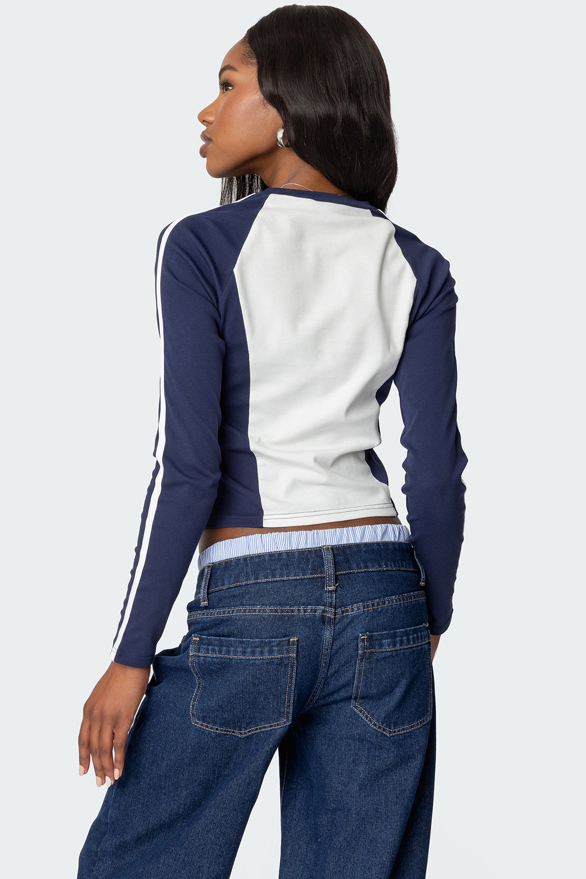 Brooklyn Raglan Long Sleeve T Shirt - Image 5