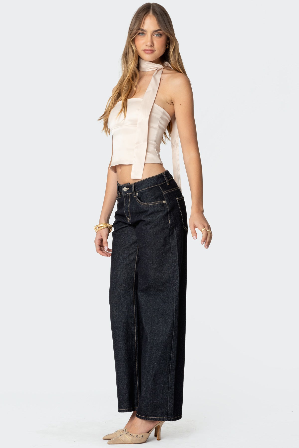 Strapless Two Piece Scarf Top - Image 4