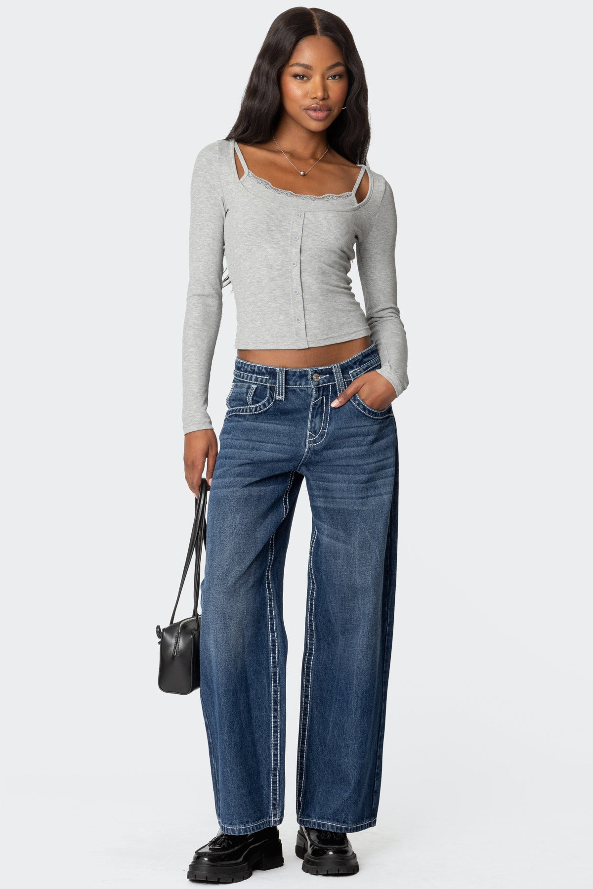 Josi Layered Ribbed Top - Image 2