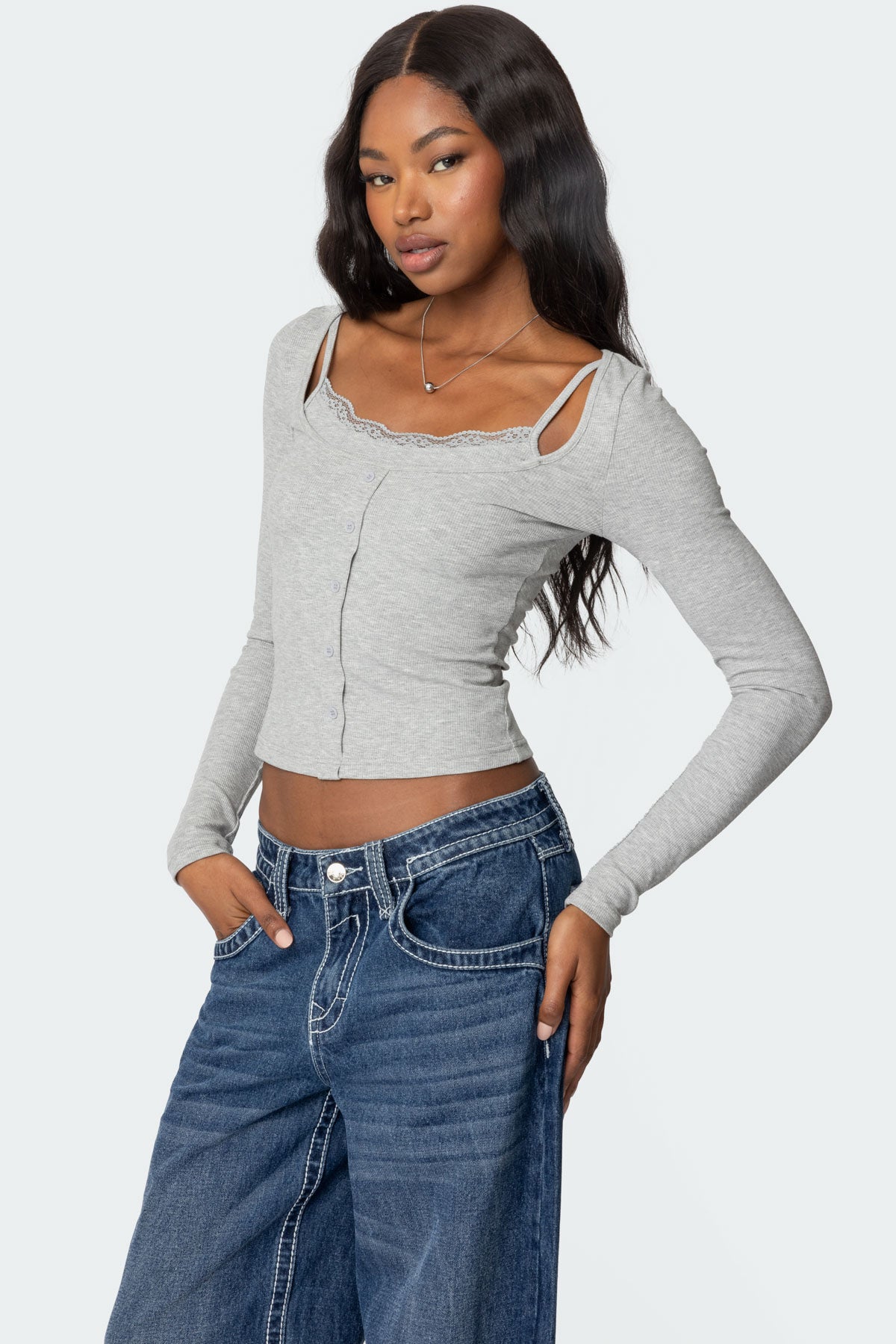 Josi Layered Ribbed Top - Image 3