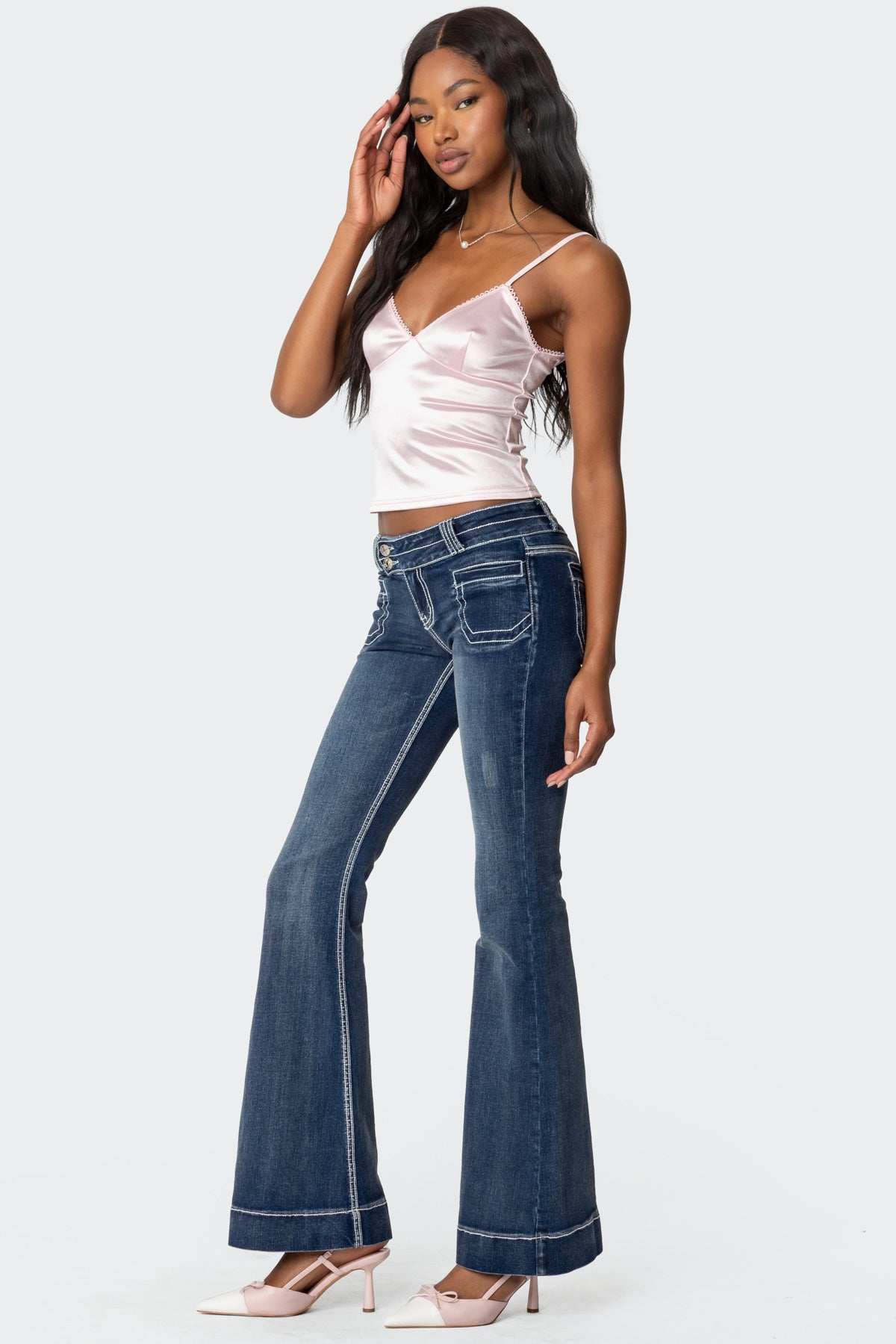 Amelie Satin Effect Tank Top - Image 4