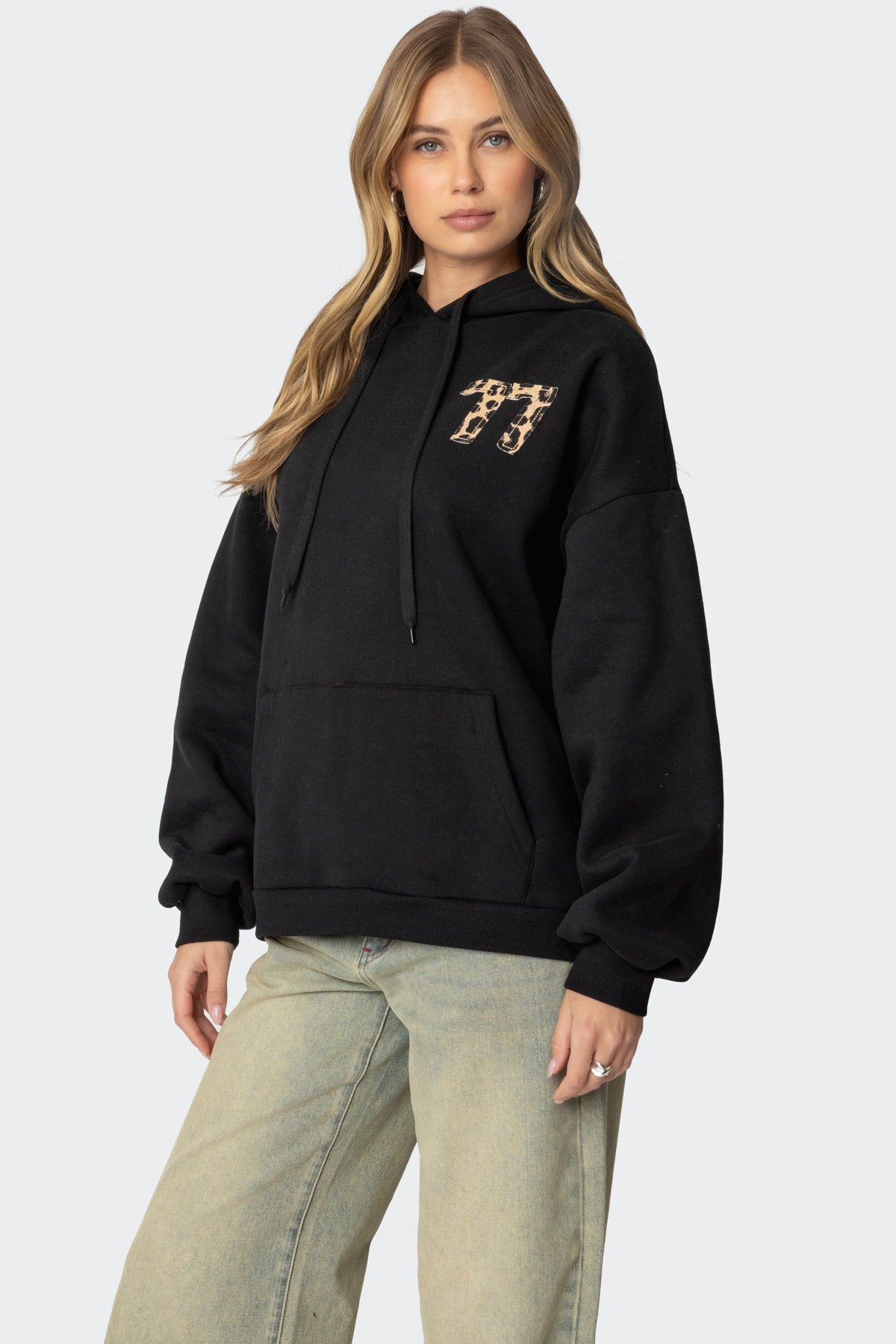 Leopard 77 Oversized Hoodie - Image 4