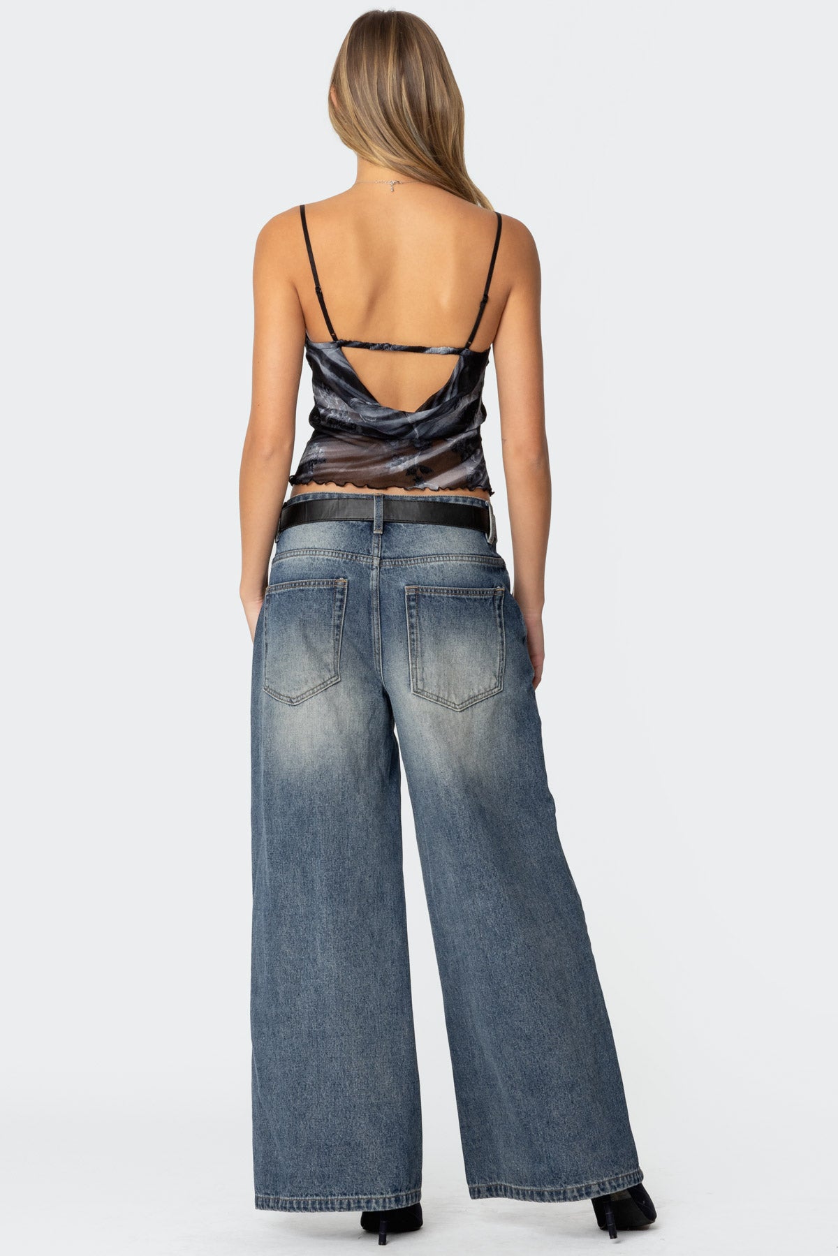 Nitney Printed Nylon Tank Top - Image 2