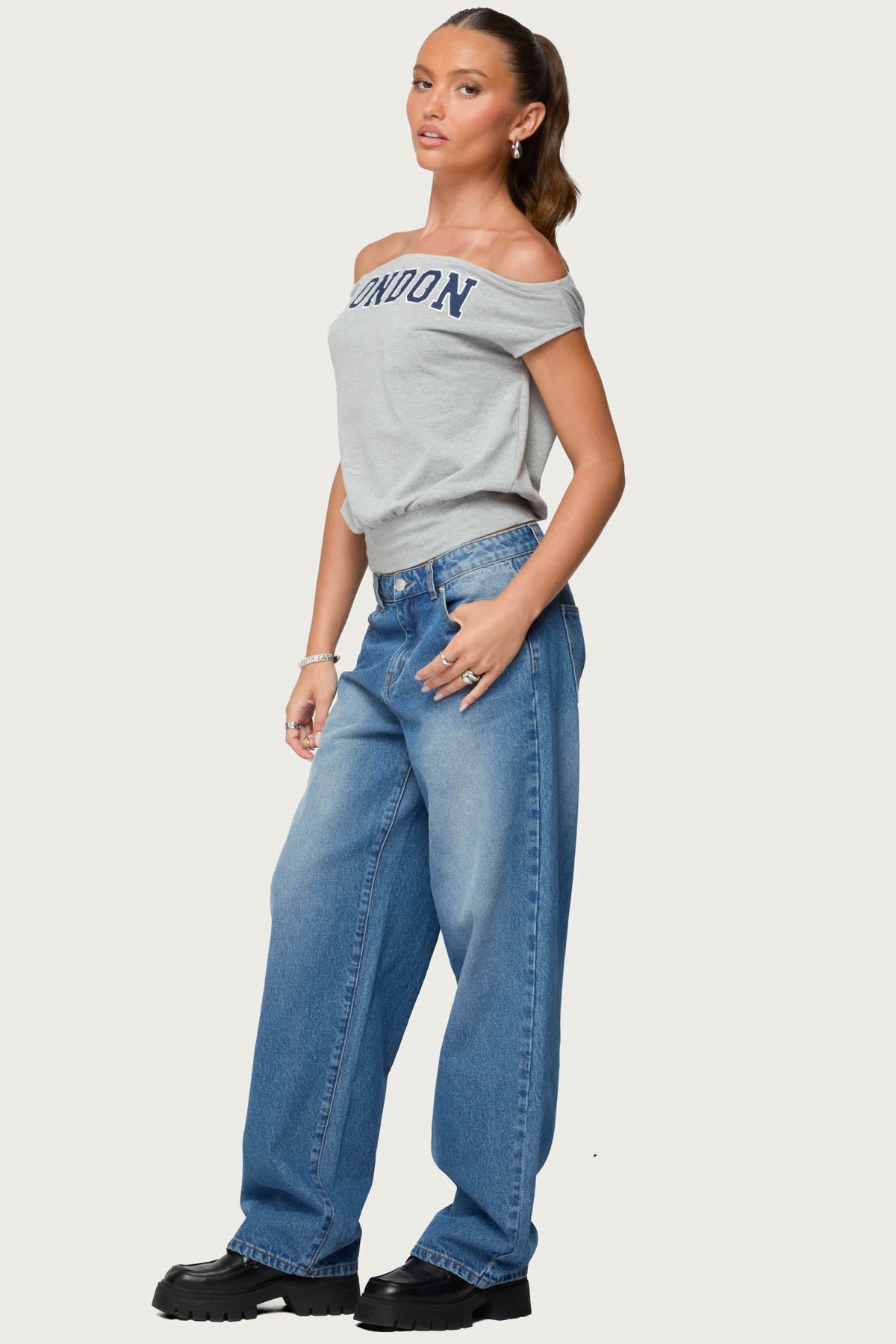 So London Off Shoulder Top - Image 4