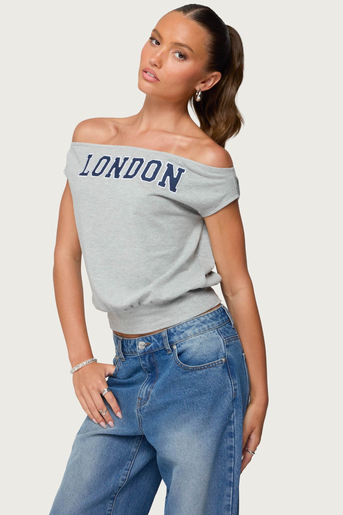 So London Off Shoulder Top - Image 3