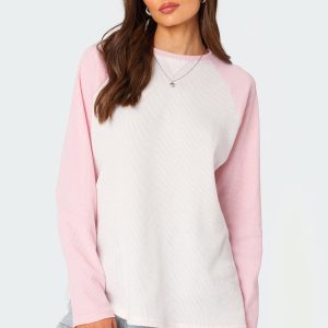 Me Time Oversized Waffle Top