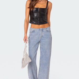 No Waistband Relaxed Jeans