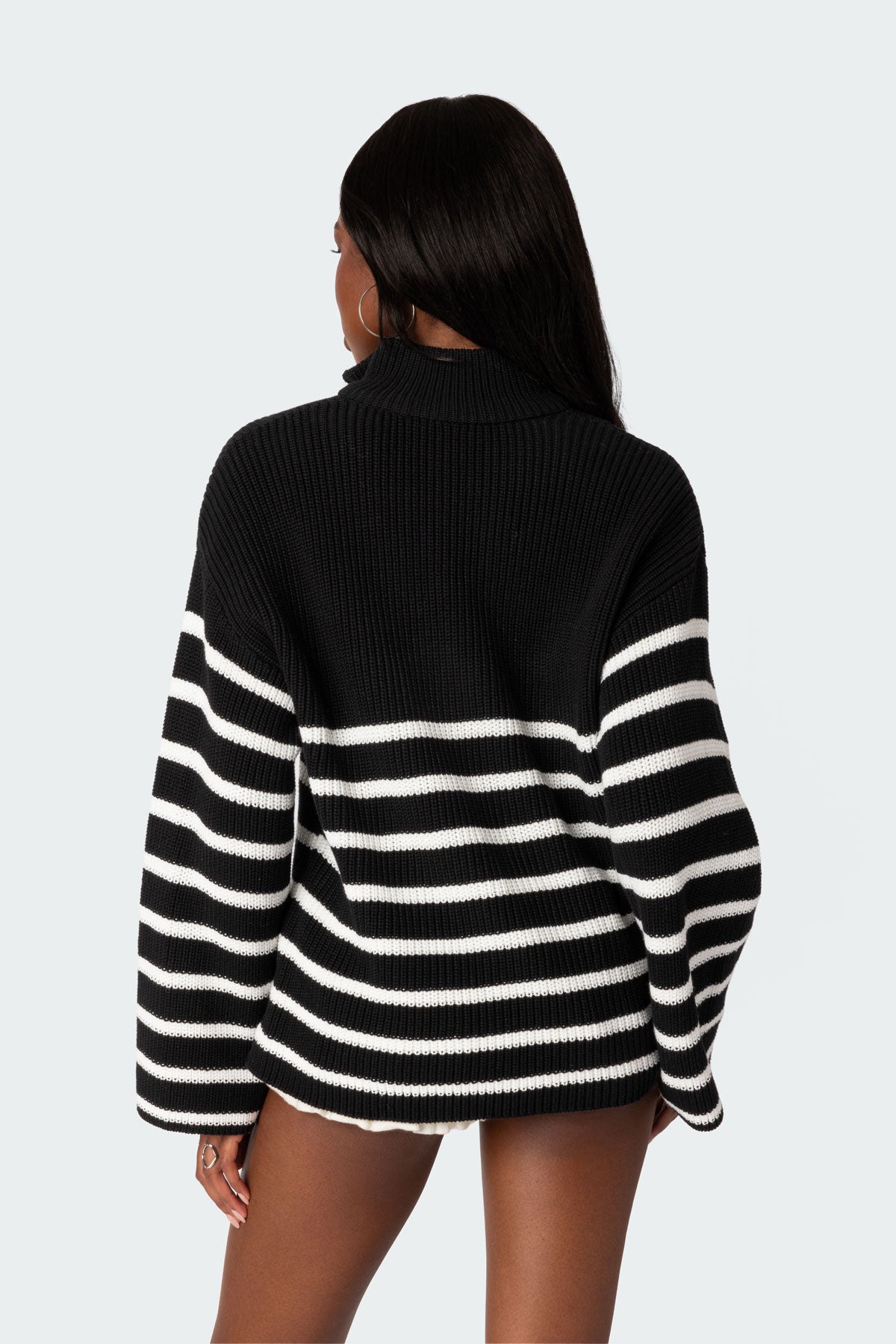 Oversized Quarter Zip Sweater - Image 5
