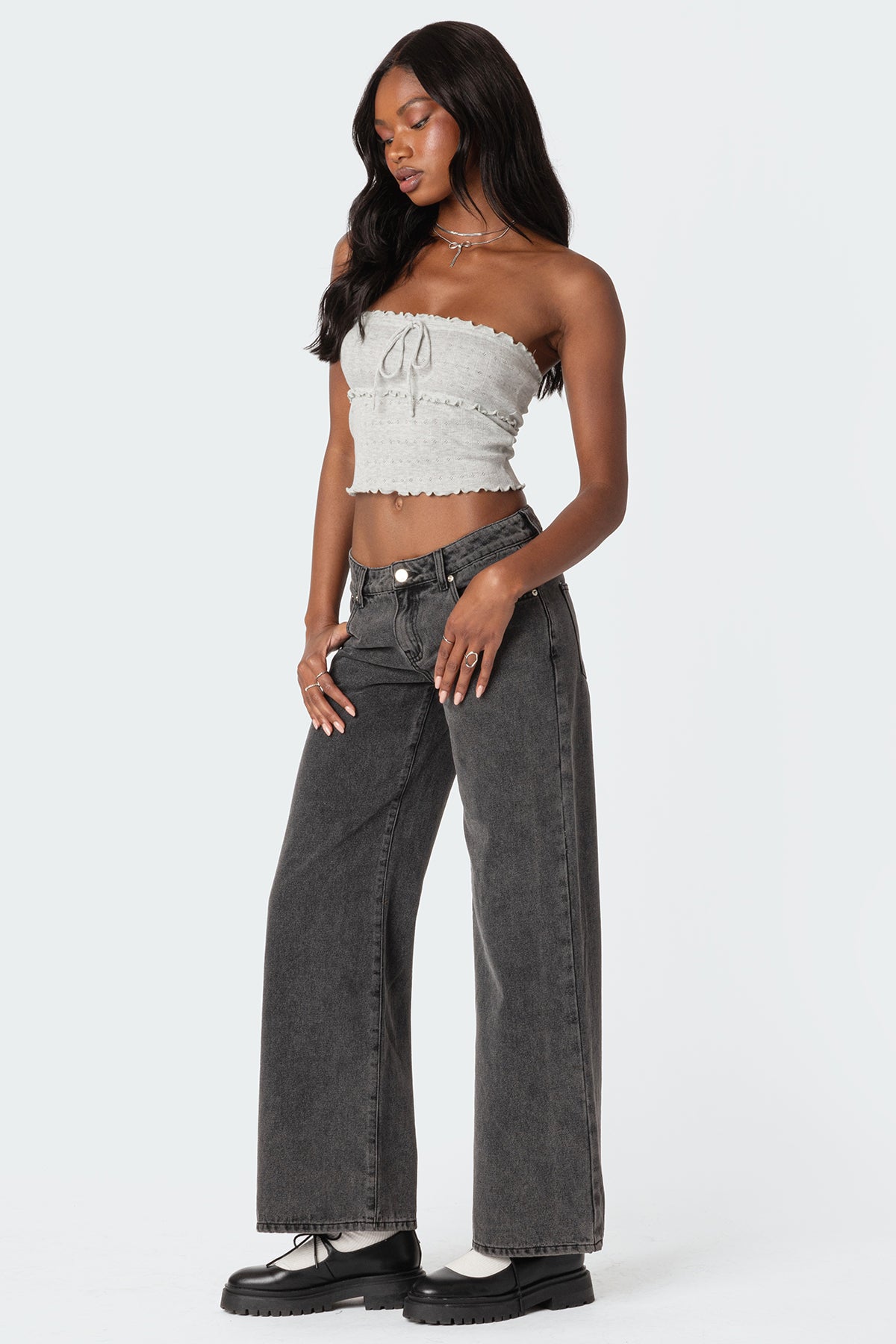 Savannah Pointelle Tube Top - Image 4