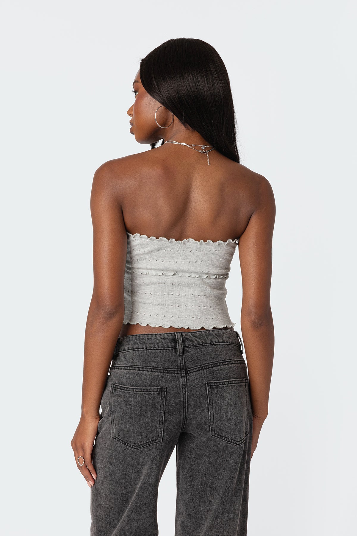 Savannah Pointelle Tube Top - Image 5