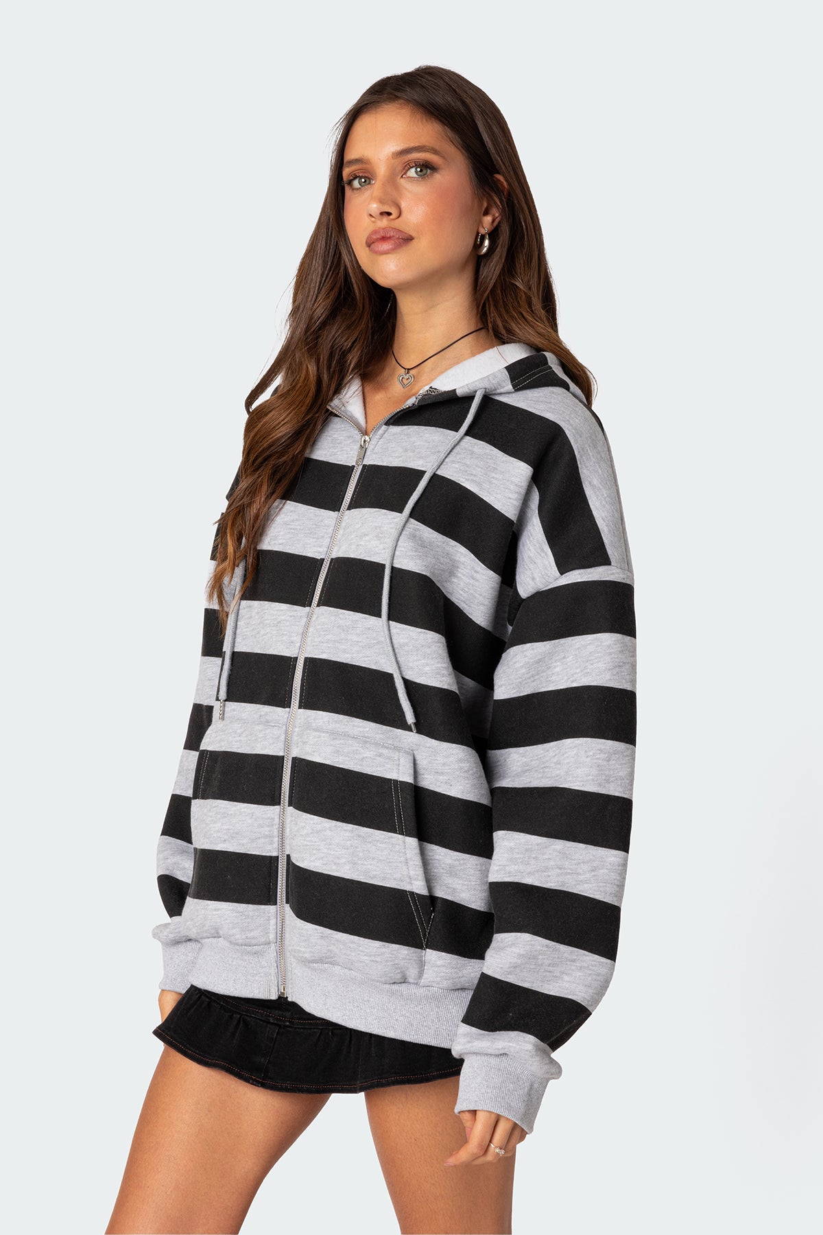 Maritza Oversized Zip Up Hoodie - Image 3