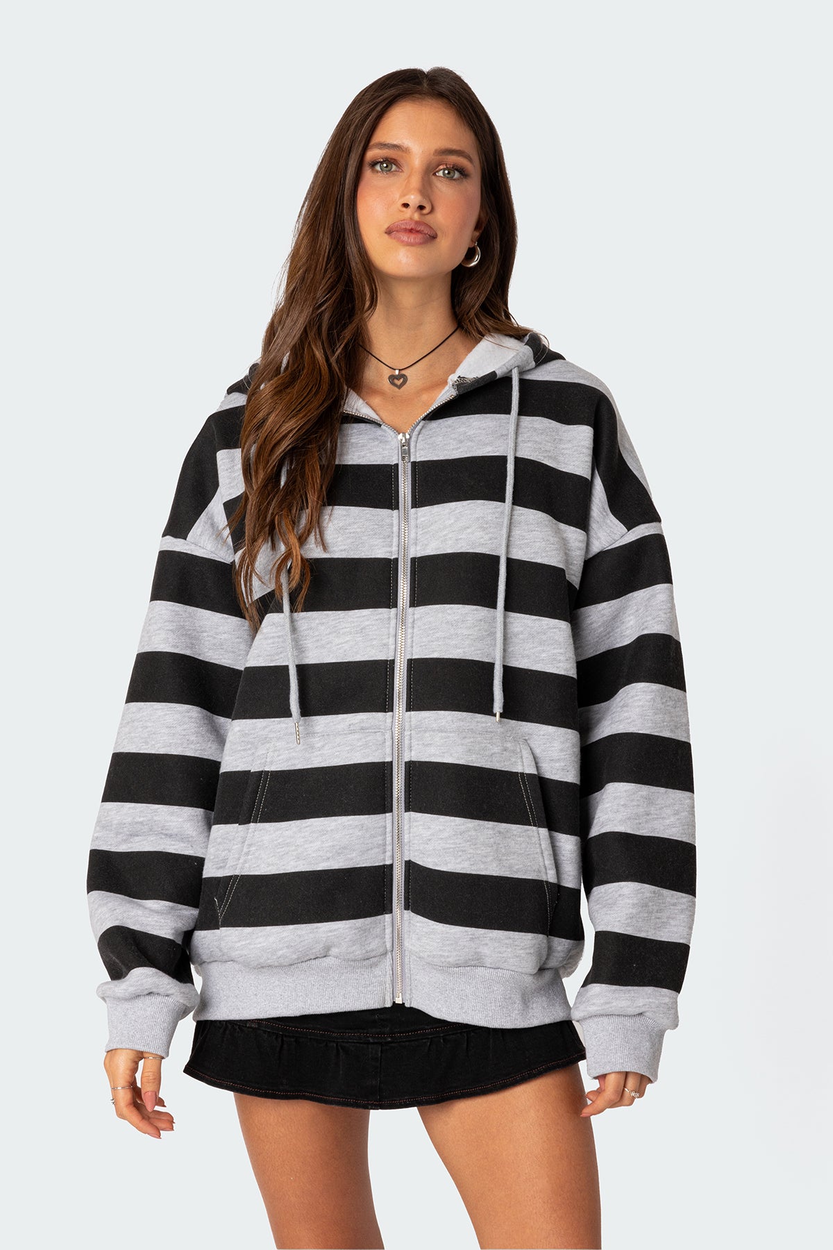 Maritza Oversized Zip Up Hoodie - Image 2