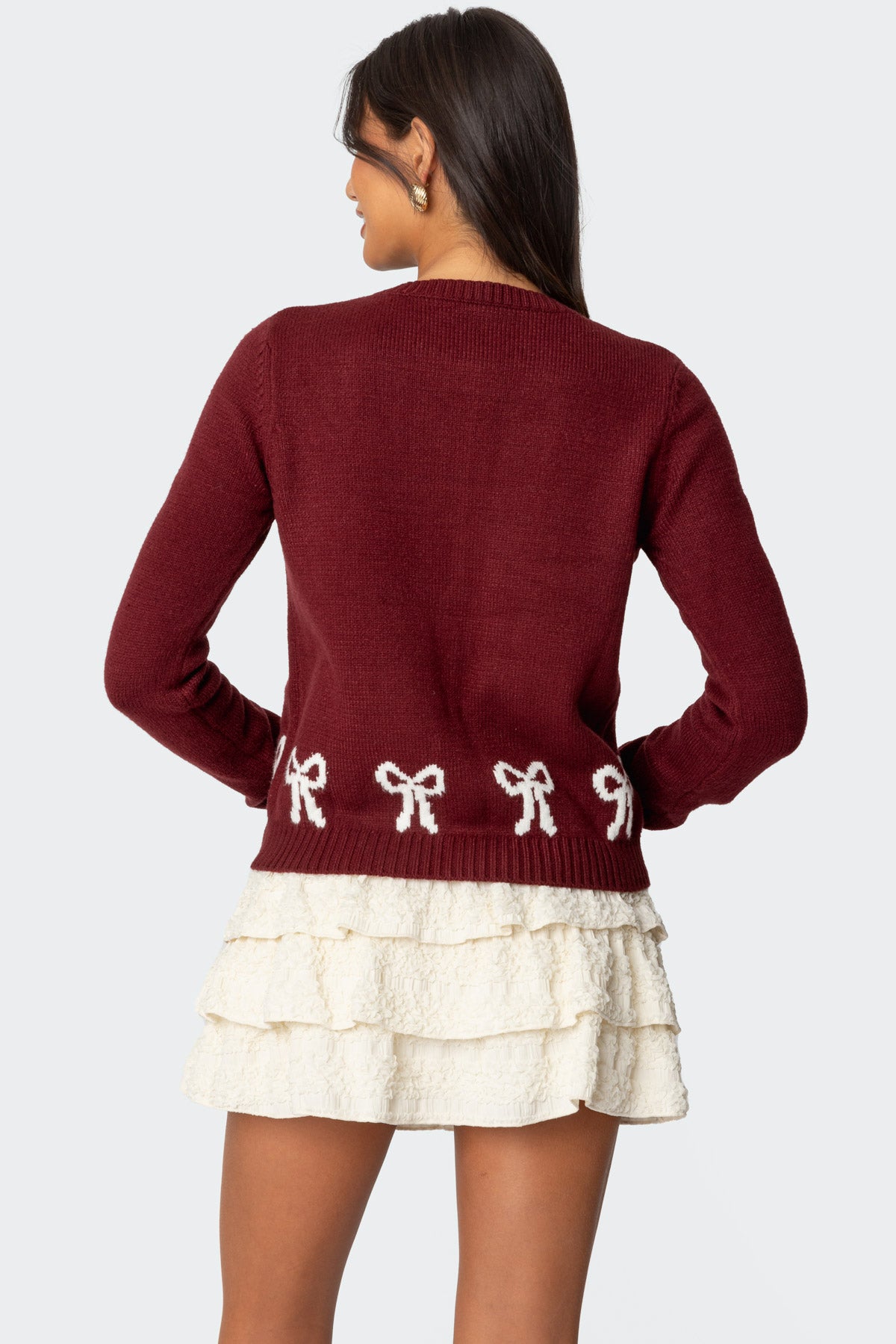 Rona Bow Knit Cardigan - Image 5