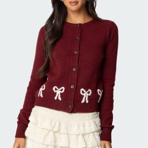 Rona Bow Knit Cardigan