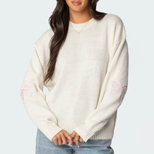 Rutie Bow Patch Sweater