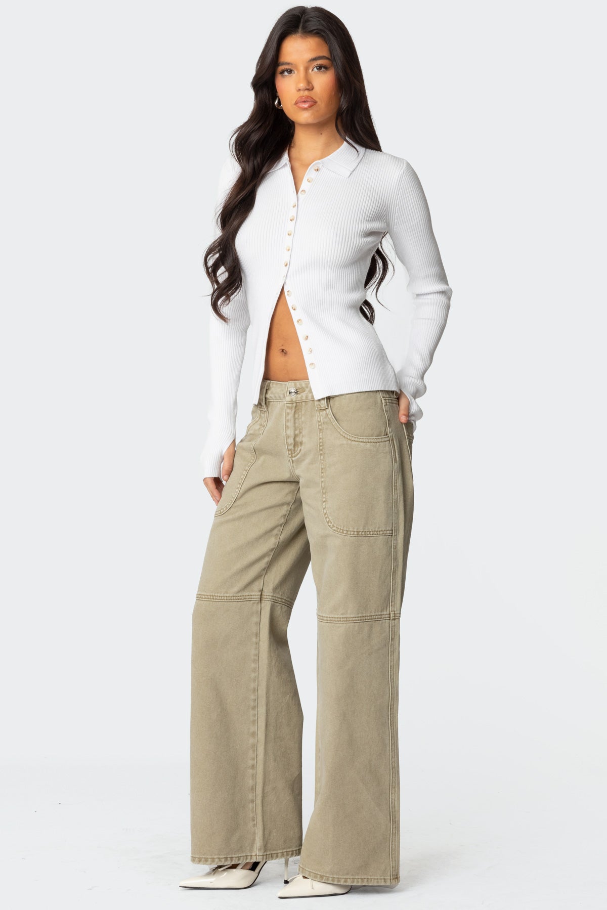 Mirielle Ribbed Knit Cardigan - Image 4