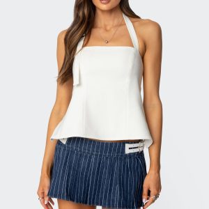 Yazi Backless Halter Top