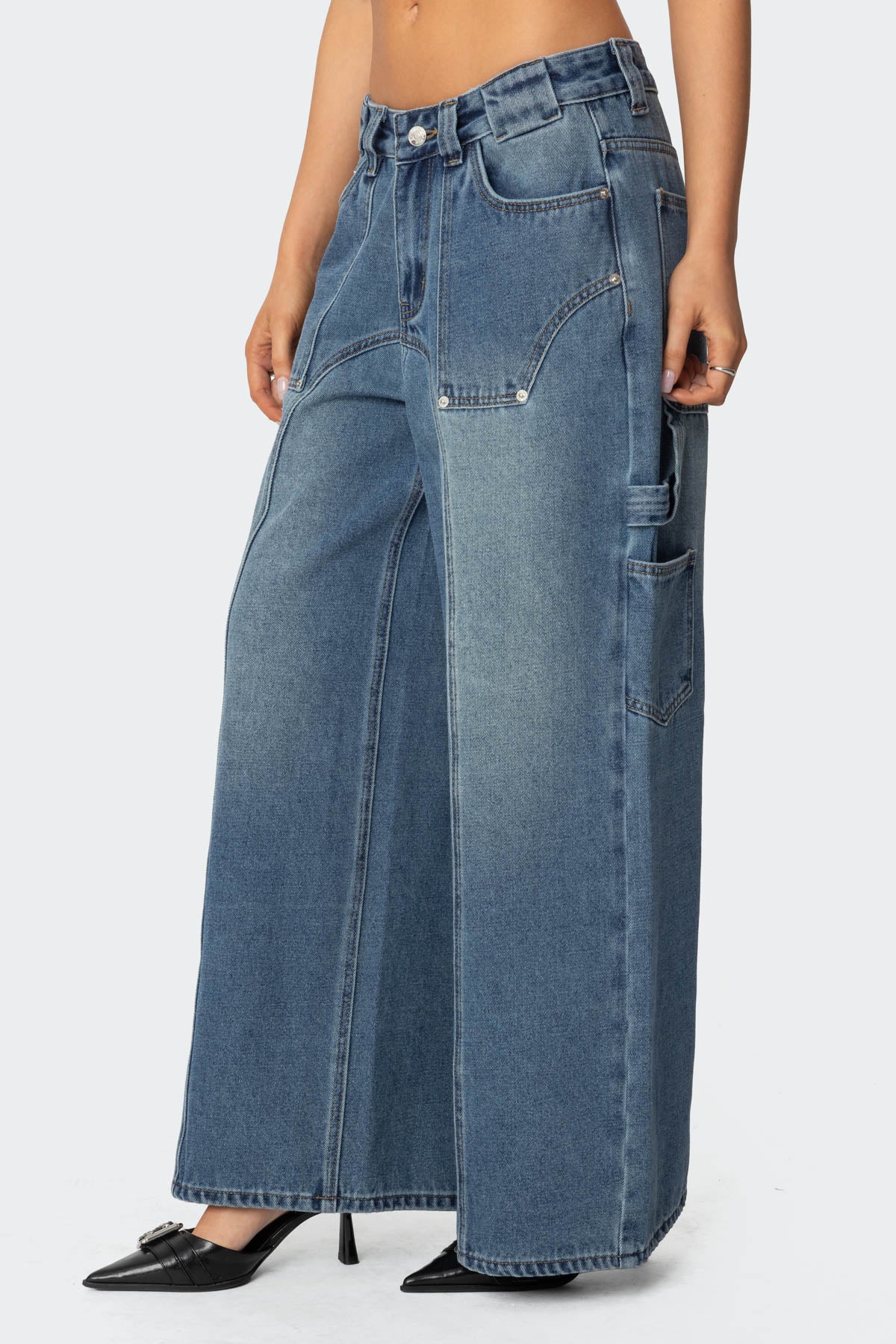 Tal Baggy Low Rise Carpenter Jeans - Image 3