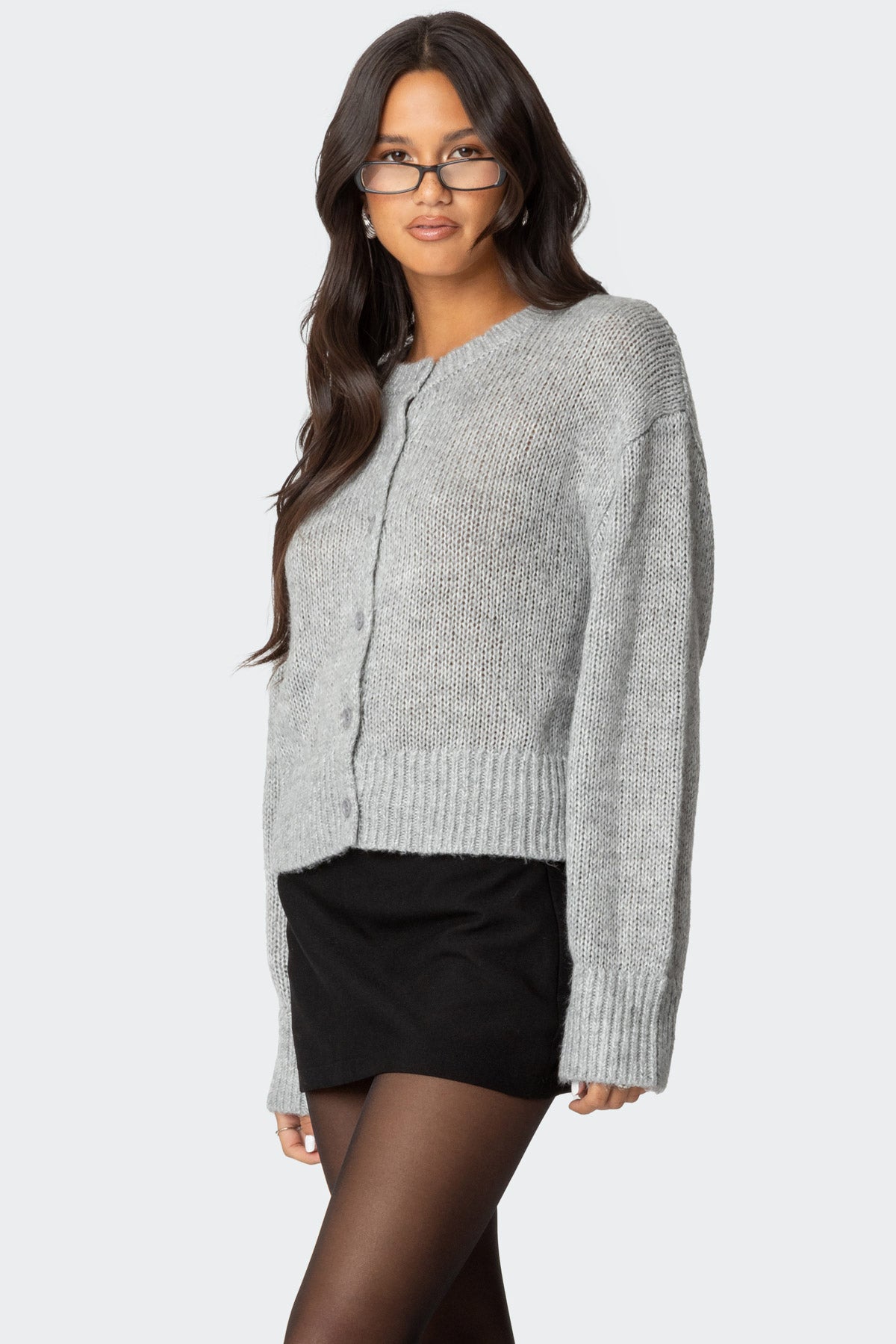 Freida Fuzzy Knit Cardigan - Image 3
