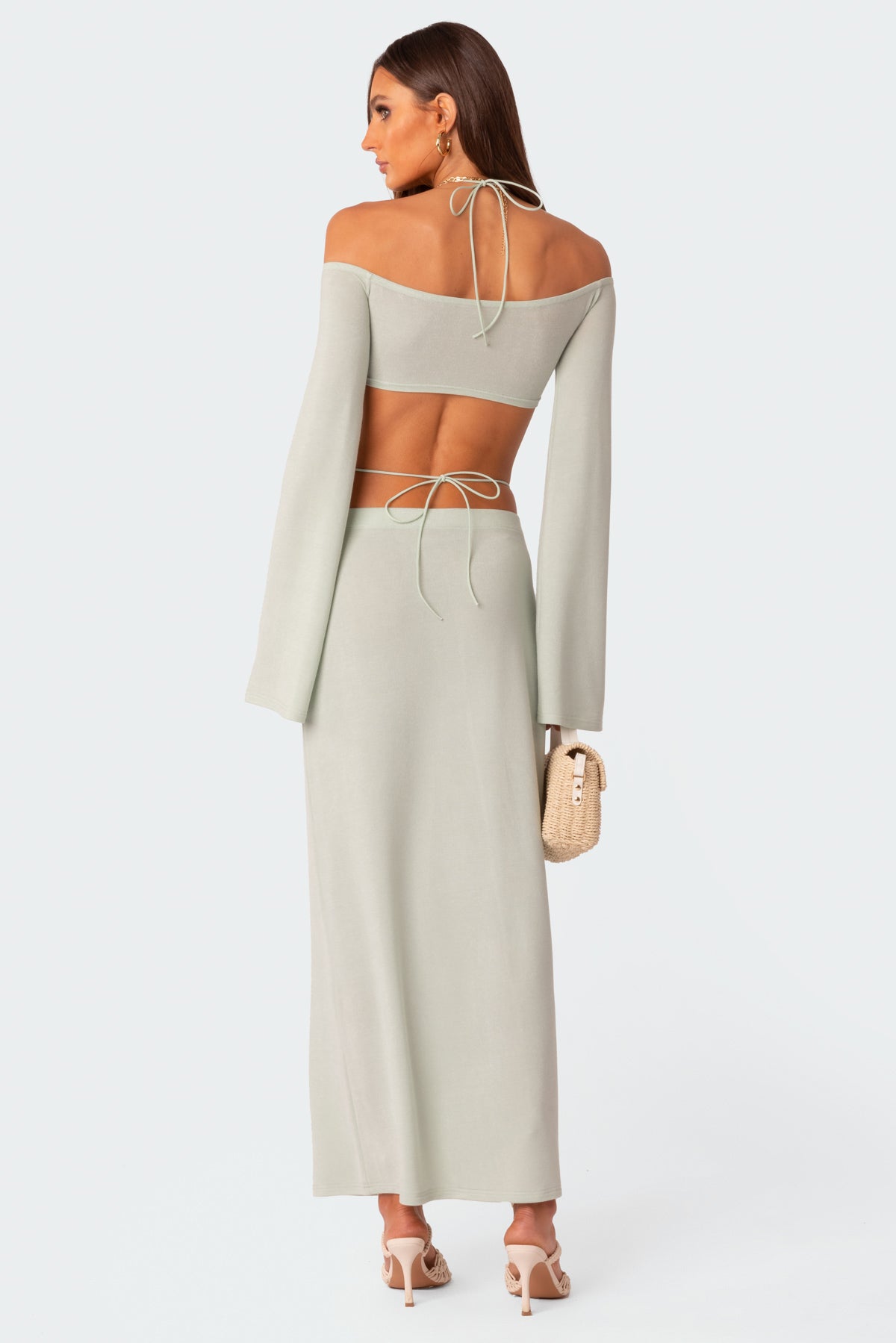 Celeste Low Rise Strap Maxi Skirt - Image 4