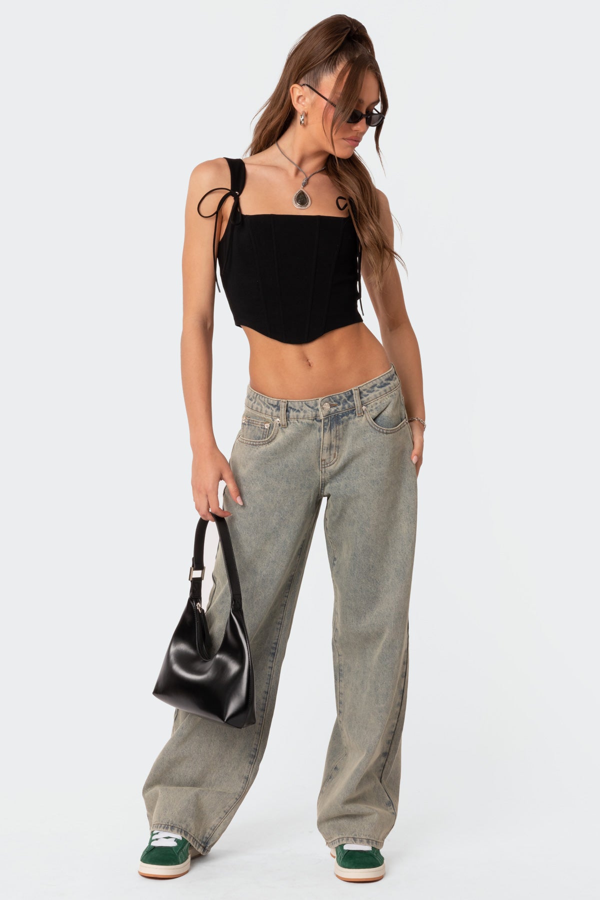 Magda Low Rise Acid Wash Jeans - Image 5