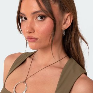 Lasso Pendant Cord Necklace