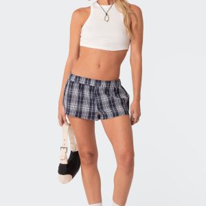 Plaid Boxer Shorts