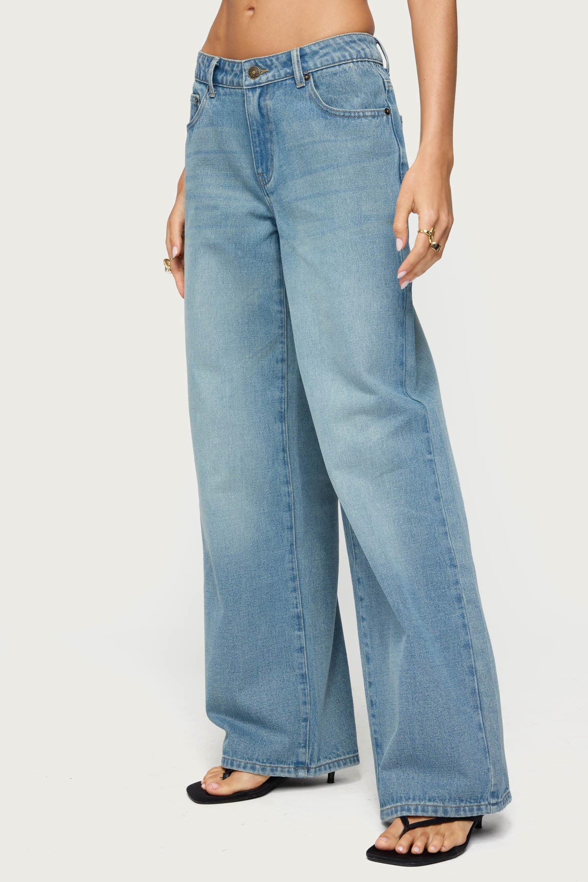 Raelynn Washed Low Rise Jeans - Image 4