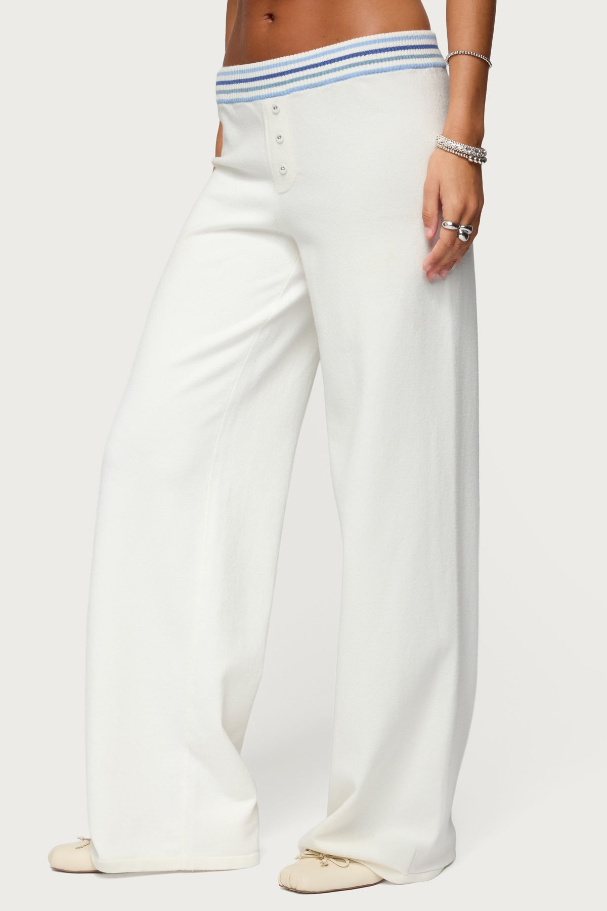 Miya Stripey Knit Pants - Image 4