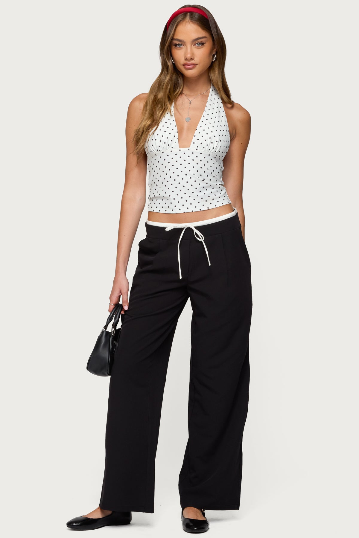 Blaire Polka Dot Halter Top - Image 3