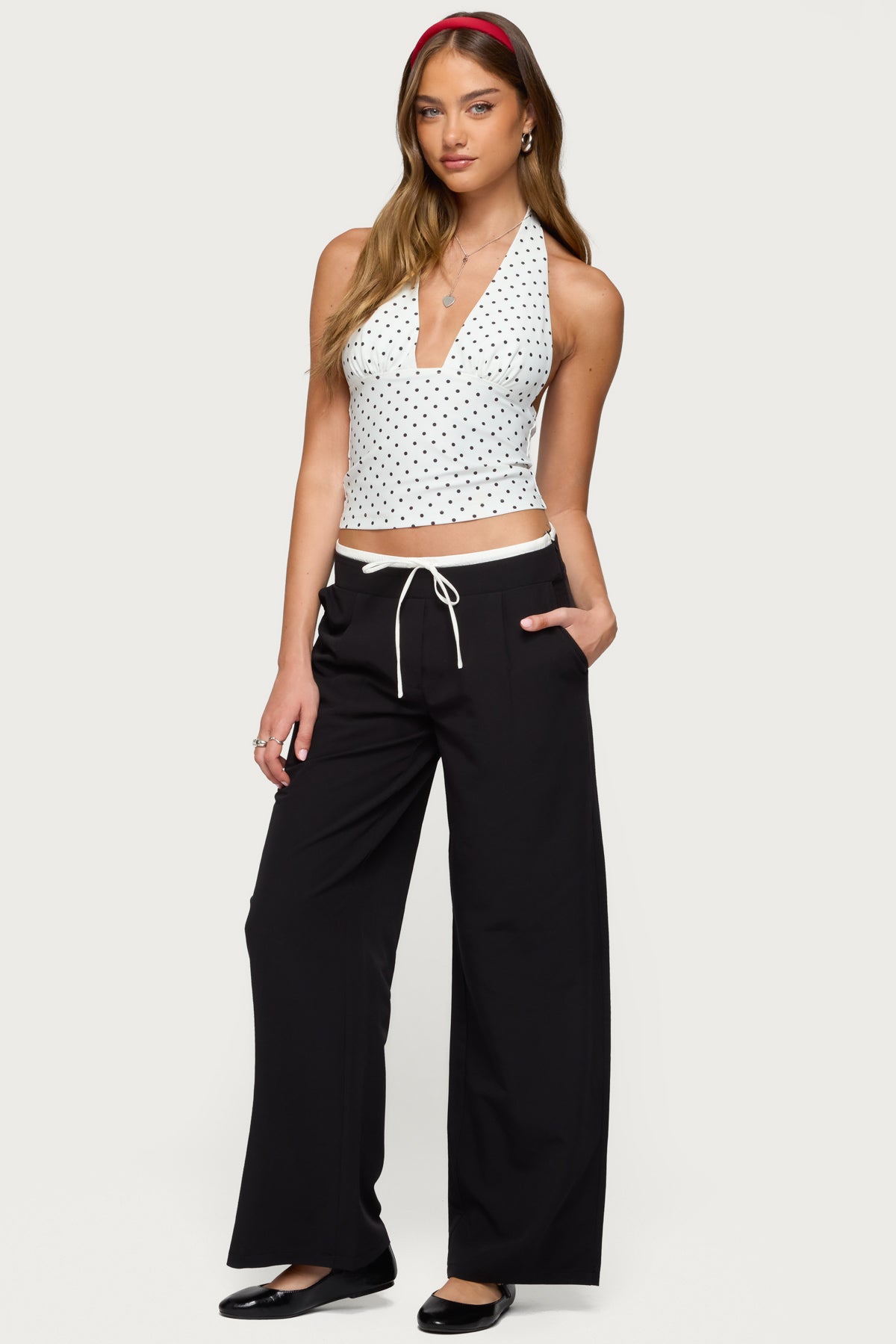 Peekaboo Drawstring Pants - Image 3