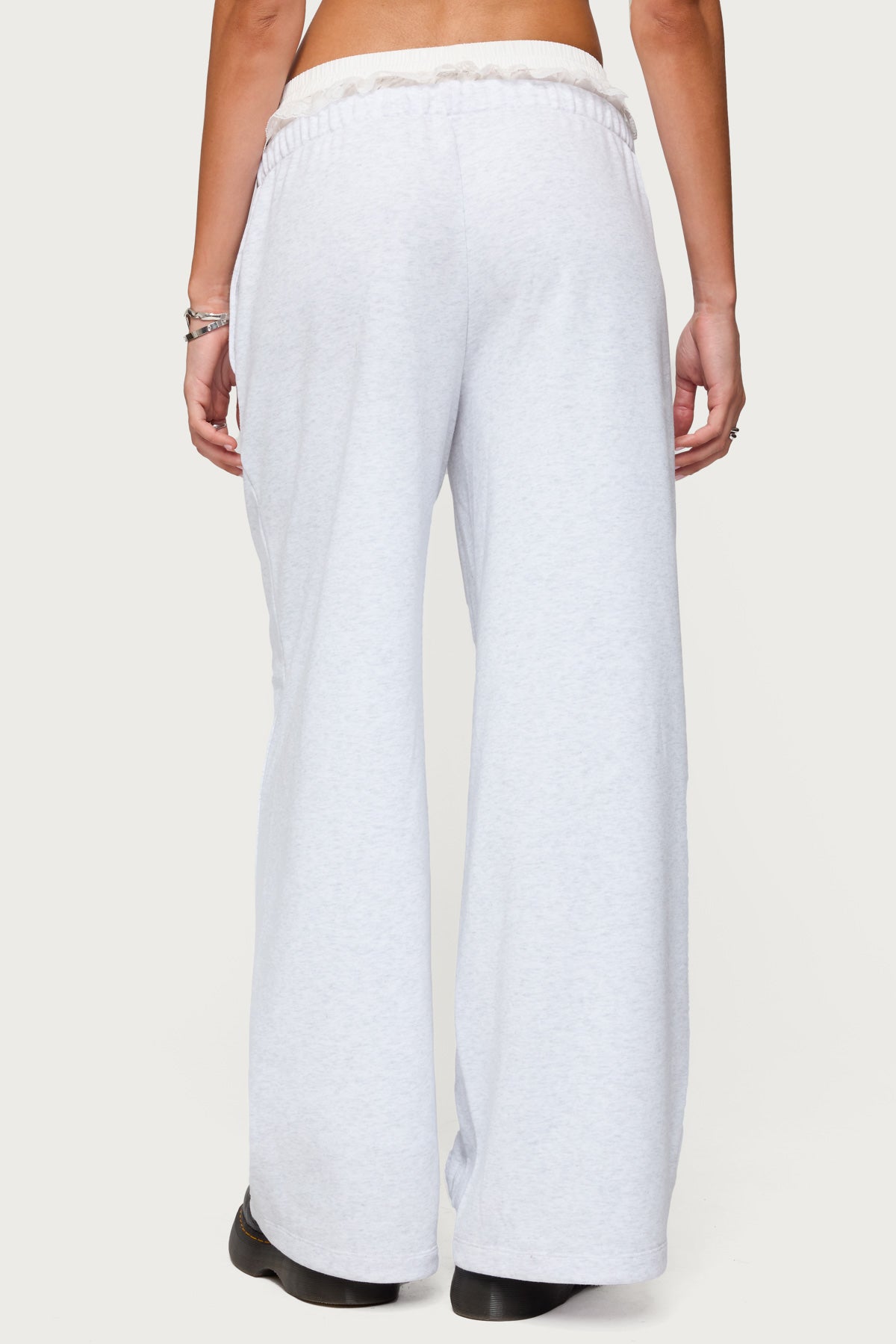 Tamia Peekaboo Ruffle Lace Sweatpants - Image 5