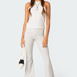 Naomi Fold Over Flared Leggings