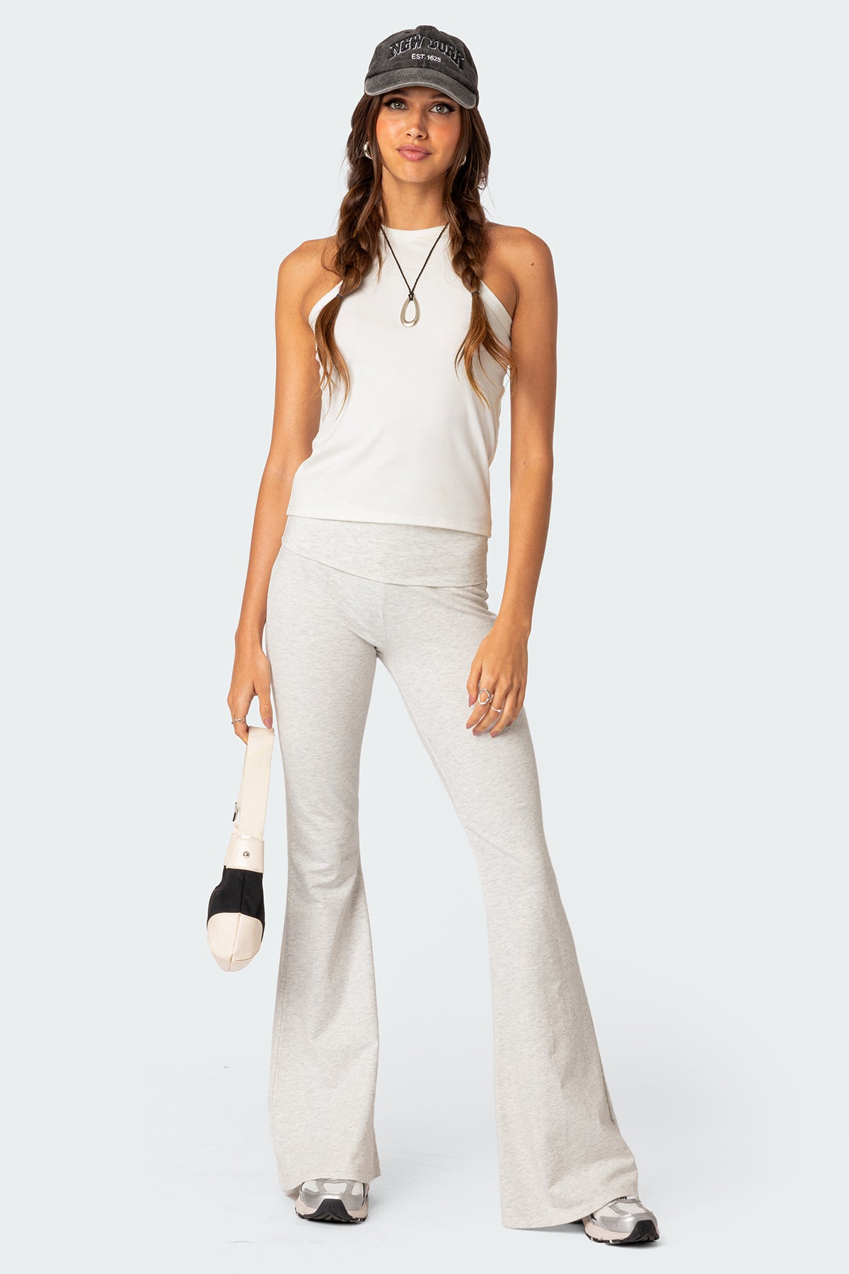 Naomi Fold Over Flared Leggings