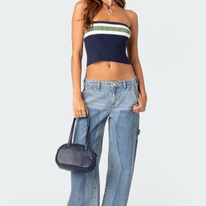 Faded Wash Low Rise Carpenter Jeans