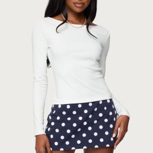 Savi Boat Neck Long Sleeve Top