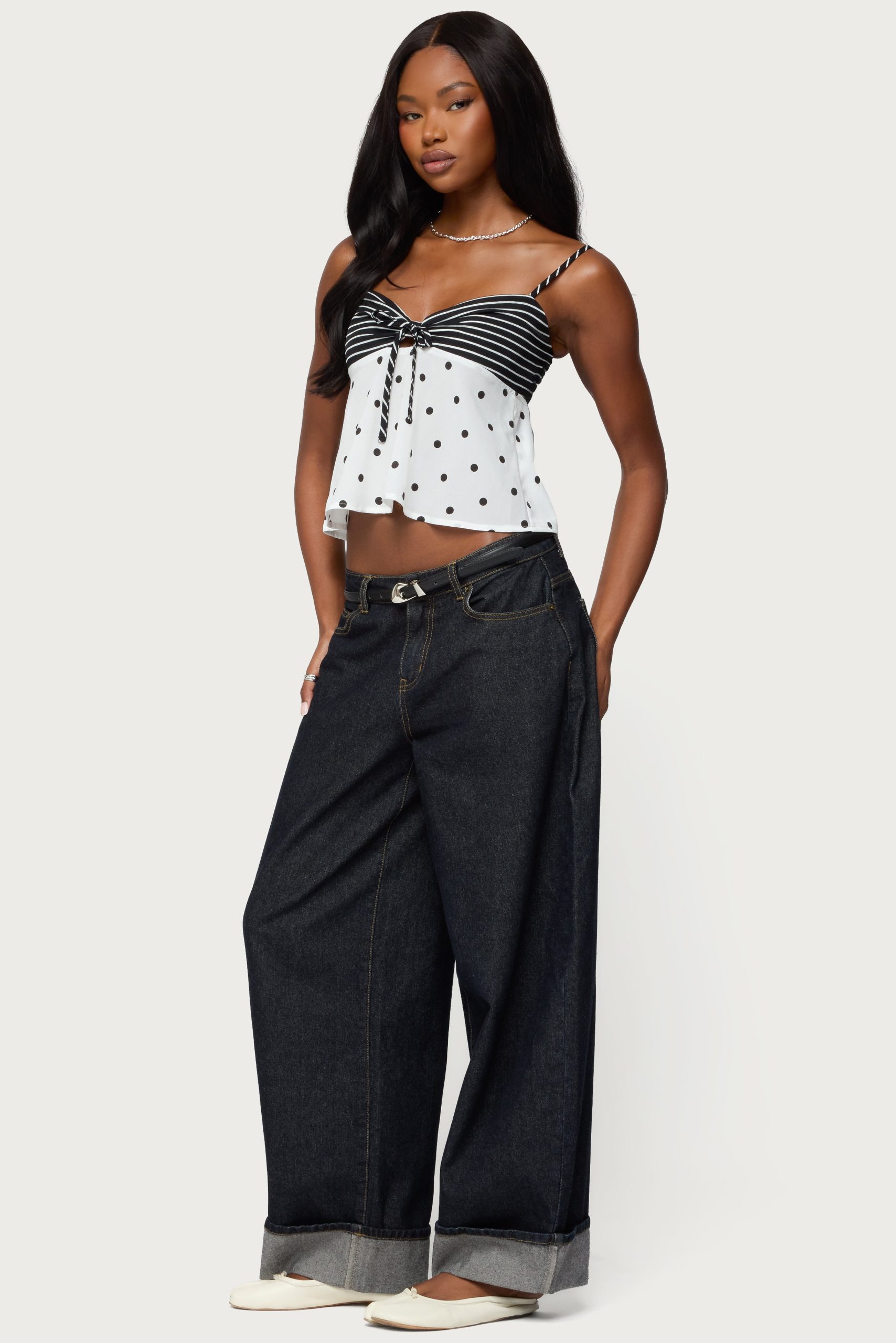 Tilly Mixed Print Top - Image 3