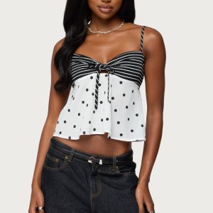 Tilly Mixed Print Top