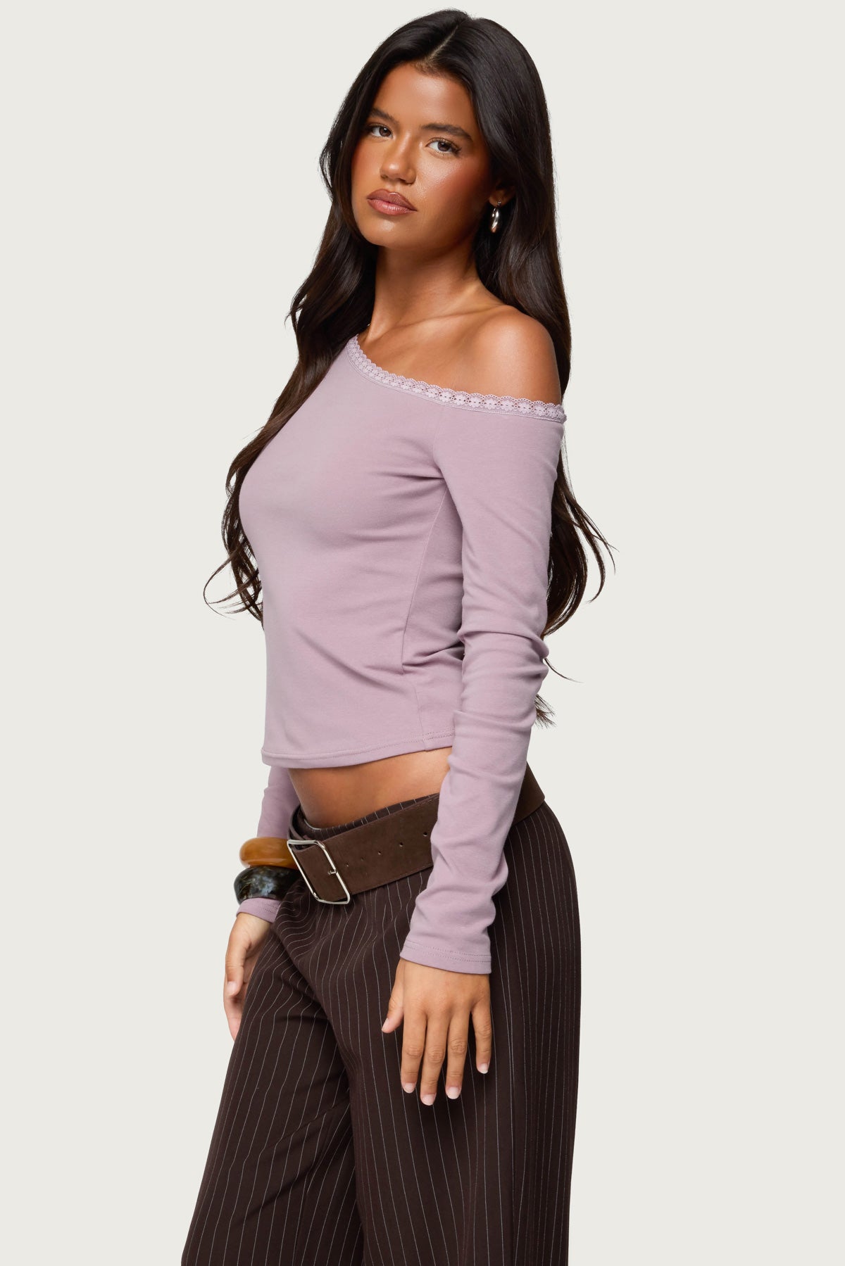 Emmiline Lacey Off Shoulder Top - Image 3