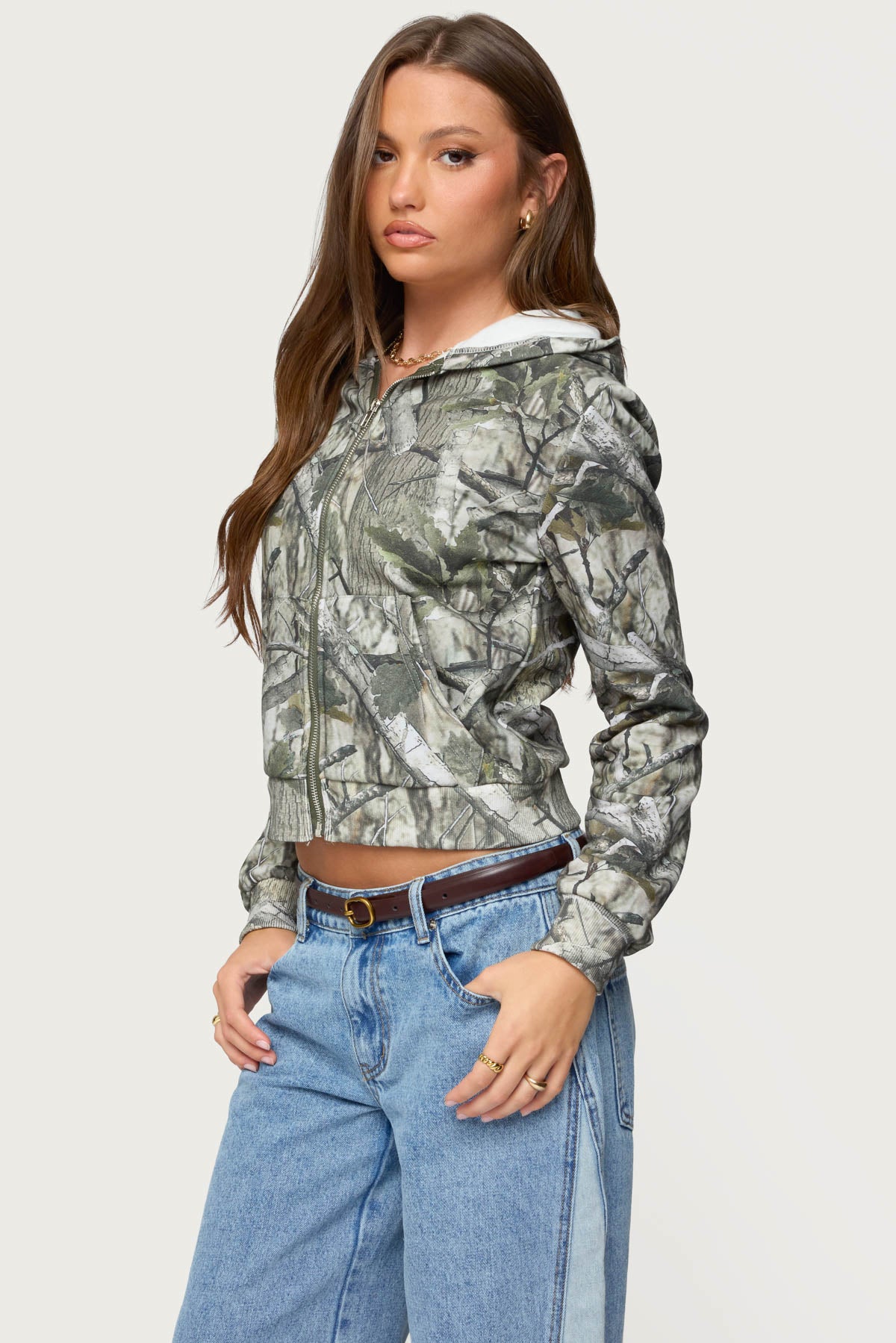 Tayler Camo Zip Up Hoodie - Image 3