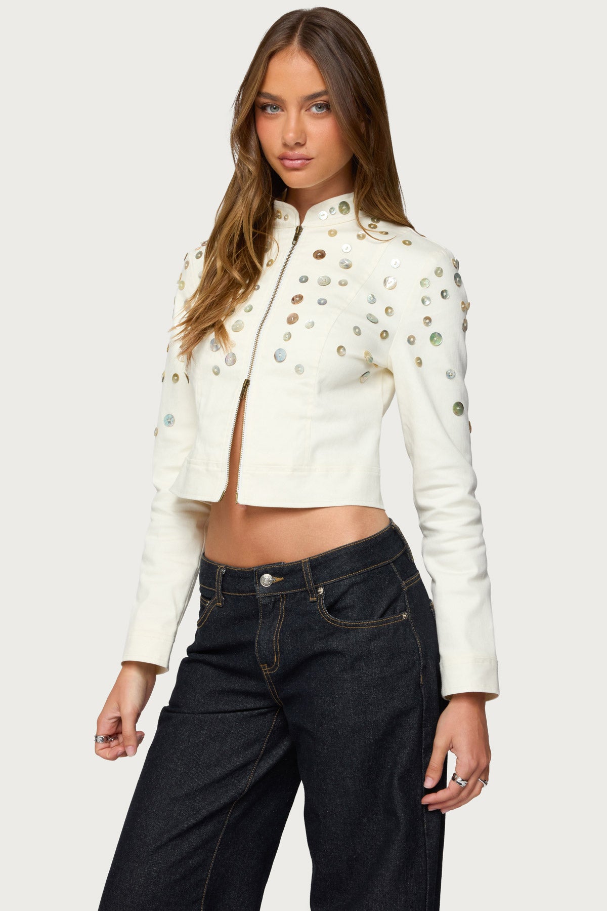 Elira Iridescent Fitted Jacket - Image 4