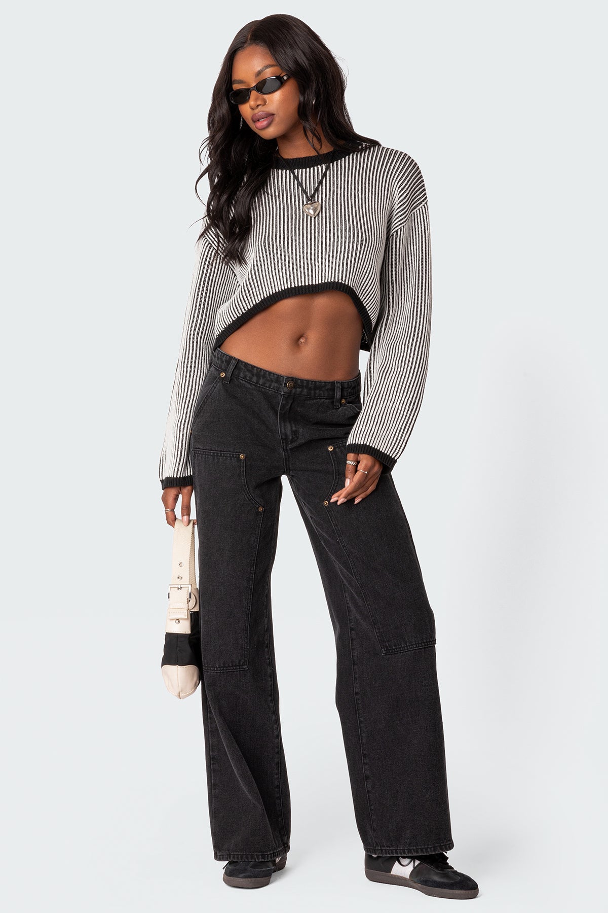Gwenyth Textured Cropped Sweater - Image 2