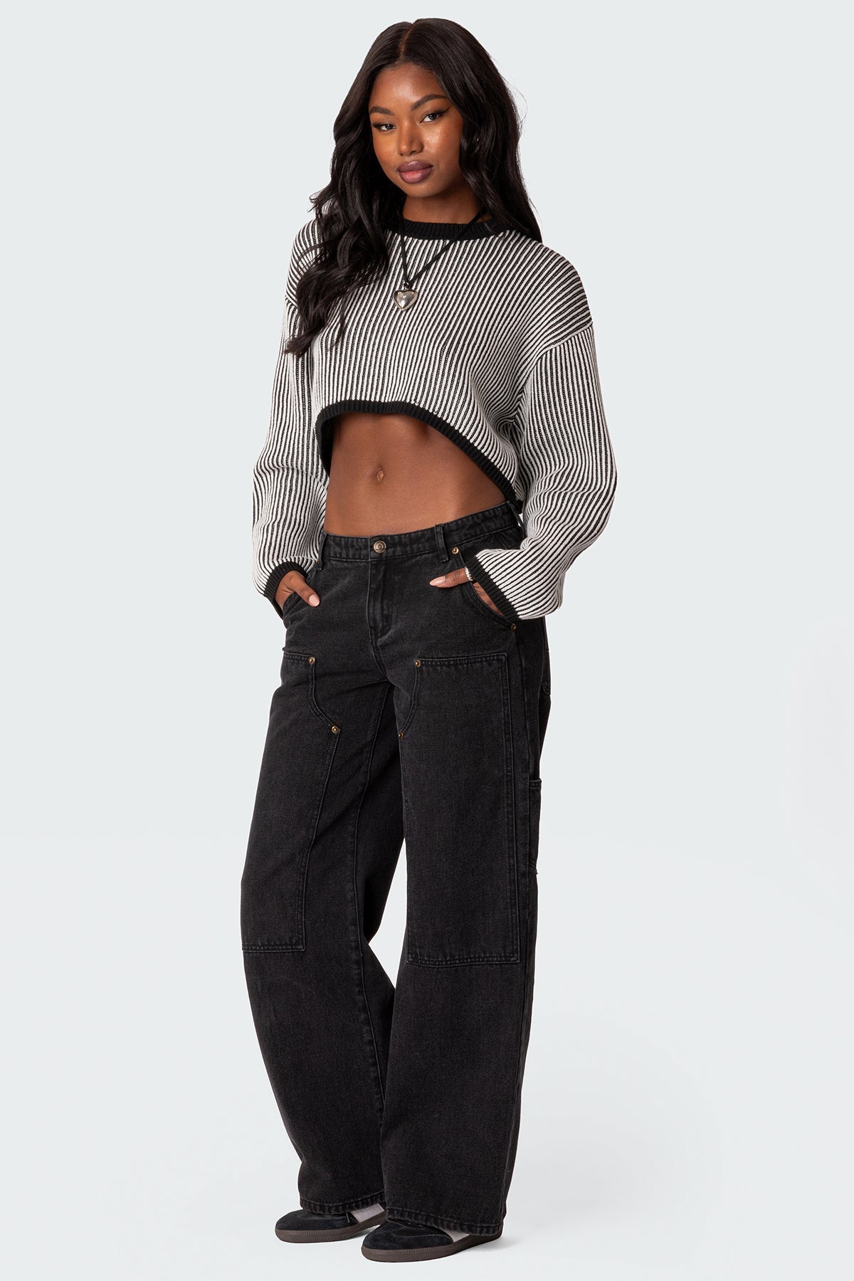 Gwenyth Textured Cropped Sweater - Image 5