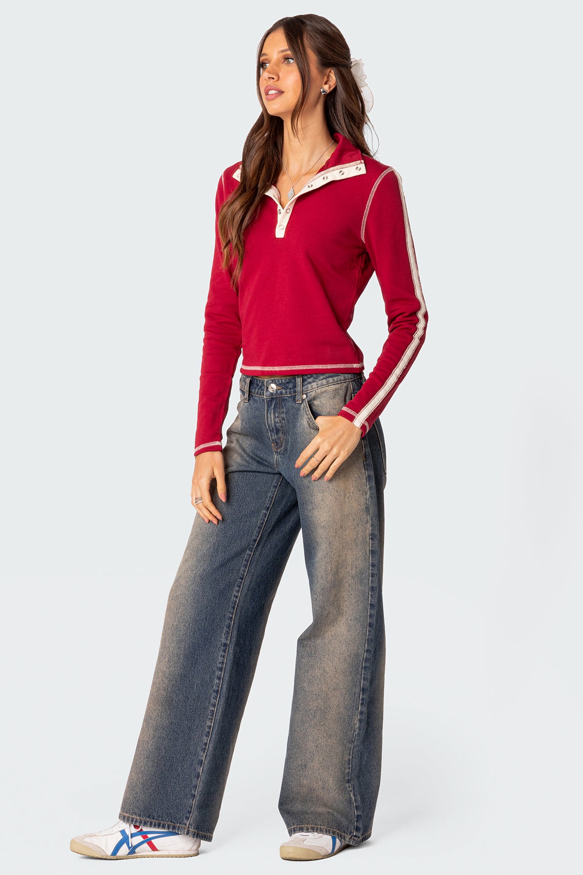 Raelynn Washed Low Rise Jeans - Image 5