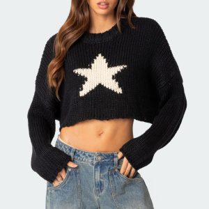 Mega Star Cropped Sweater
