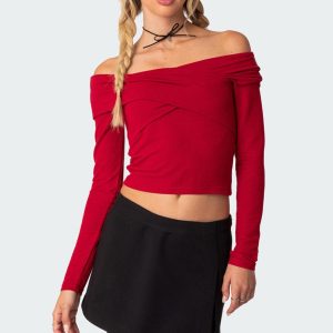 Crossover Off Shoulder Top