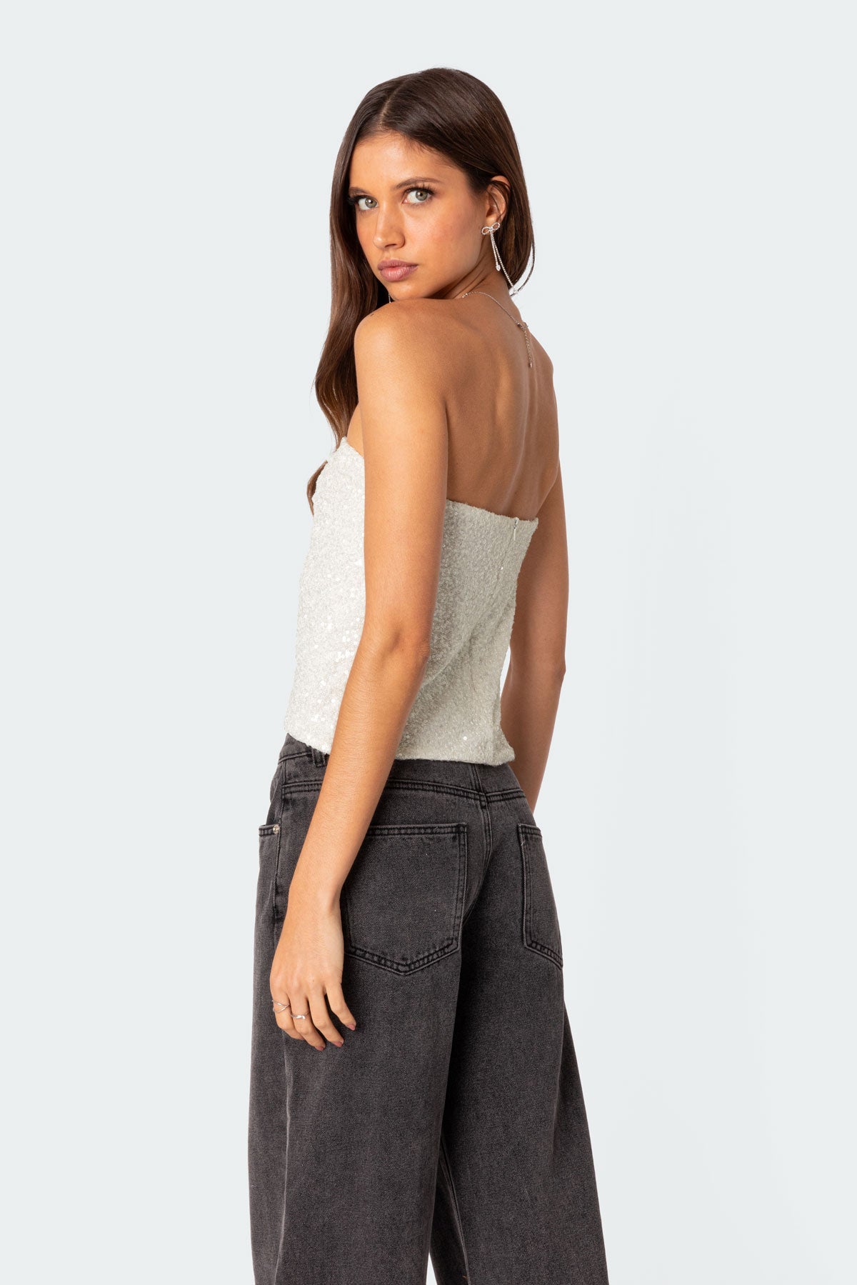 Siren Sequin Split Front Top - Image 5