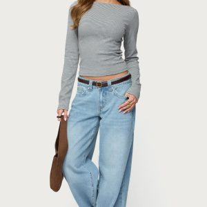 Rivka Low Rise Straight Leg Jeans