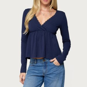 Kenzie Long Sleeve Babydoll Top